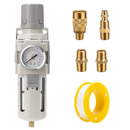 LNCHKA Industrial Air Compressor Filter Regulator Combo 3/8