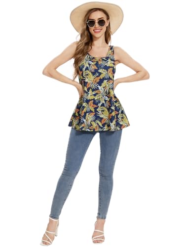 Image of Rosyline Tank Top for Women with Built in Bra Flowy Swing Undershirt Tank Tops S-4XL