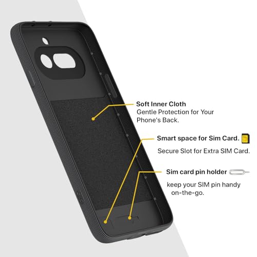 Image of Shockproof Case Compatible with Nothing Phone (4a) 5G | Full Camera Protection | TPU Flexible Back Cover for Nothing Phone (4a) 5G (Graphite Grey)