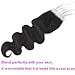 5x5 Transparent HD Lace Closure Body Wave Human Hair Closure Invisible 12A Brazilian Virgin Human Hair Free Part 5x5 100% Real Human Hair Pre Plucked Closure Natural Black 16 Inch