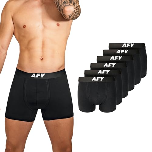 AFY Boxershorts Herren 6er Pack Baumwolle ohne kratzenden Zettel ...