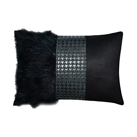The HomeCentric Almohada Lumbar Wicked Black Cover