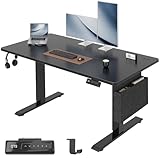 Airfish Höhenverstellbarer Schreibtisch Elektrisch 120x60cm, Stabiler...