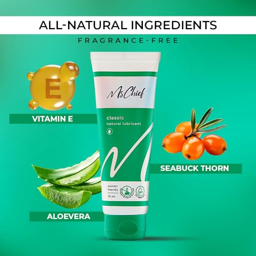 Image of MsChief Lube & Crescendo Combo, Classic Natural Lubricant - 75ml Aloe Vera, Vegan, Paraben Free