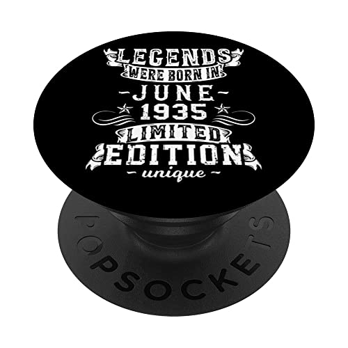 Cumpleaños Junio 1935 Edición Limitada Regalo Legend June PopSockets PopGrip Intercambiable