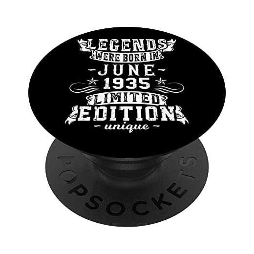 Cumpleaños Junio 1935 Edición Limitada Regalo Legend June PopSockets PopGrip Intercambiable