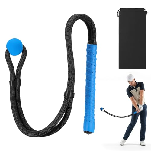 Starvortex Golf Swing Trainer, Einziehbar Golf Schwungtrainer, Golf Trainingshilfen für Innenräume & Outdoor Übung, Golf Training Geschenk für Männer Frauen