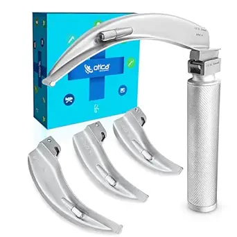 OTICA Laryngoscope with Set of 4 Macintosh Blade- Adult (LED)
