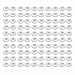 Tool parts 100pcs Double Side Rubber Grommet Eyelet Ring Wire Gasket White 7mm Inner Dia