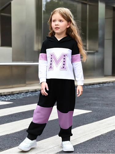 Image of Kid Toddler Girl Clothes - Tie Dye Hoodie Sweatshirt Girl Outfits Pullover Jogger Hooded Sweatpant Set