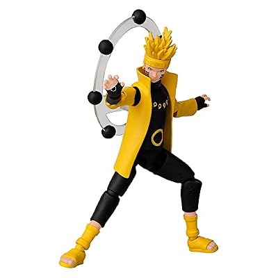 BANDAI Anime Heroes Naruto Action Figure - Naruto Sage of Six Paths | 17cm Figure with Extra Hands & Accessories | Shippuden Anime Action Figure for Boys & Girls