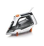 Ariete 6190 Step UP, Ferro da stiro intelligente, Piedini intelligenti, Piastra in ceramica Ultraglide con 57 fori, Serbatoio 320ml, 2400W, Vapore continuo 30g/min