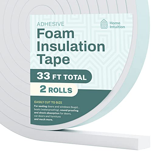 33 Feet Self Stick High Density Foam Insulation Tape Adhesive Weather Stripping Seal For Doors And Windows #TOP18