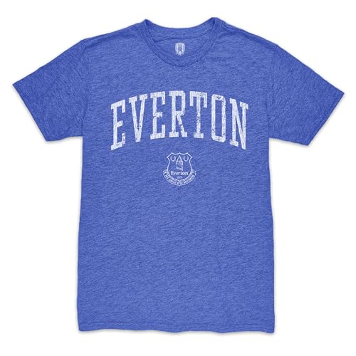 Everton FC Athletic Wordmark Vintage Premium Triblend T-Shirt - Royal (US, Alpha, X-Large, Regular, Regular, Royal)