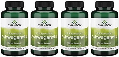 Swanson Ashwagandha Powder Supplement-Ashwagandha Root & Aerial Parts Supplement Promoting Stress Relief & Energy Support-Ayurvedic Supplement for Natural Wellness (100 Capsules, 450mg Each) 3 Pack Swanson Ashwagandha Powder Supplement-Ashwagandha Root & Aerial Parts Supplement Promoting Stress Relief & Energy Support-Ayurvedic Supplement for Natural Wellness (100 Capsules, 450mg Each) 3 Pack