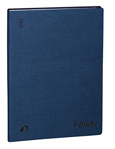 Quo Vadis - Kollektion: Diana MINISTRE Recycelt – Kalenderjahr – Wochenplaner – 16 x 24 cm – mehrsprachige Edition – 13 Monate Dezember – Marineblau – Jahr 2023
