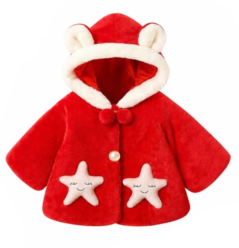Image of Bold N Elegant Luxury Wool Faux Fur Warm Winter Outerwear Baby Jacket Cape Coat Poncho Wrap Soft Plush Pompom And Pearls For Infant Toddler Baby Girls Kids