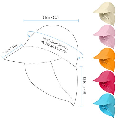 Boné Exterior, Andoer Chapéu de sol infantil de aba larga infantil boné de sol infantil para acampam
