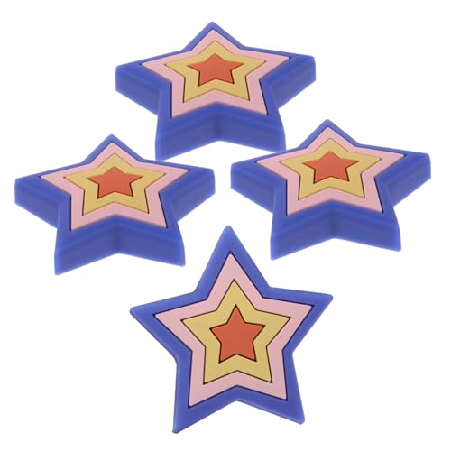 DOITOOL 4pcs Cartoon Anti-Collision Handles Silicone Drawer Knobs Elegant for Your Home