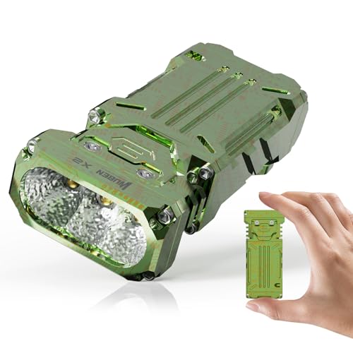 WUBEN X2 1,800 High Lumens Outdoor Pocket Flashlight 90+ High CRI, 175° Floodlighting Mini Rechargeable Flashlight for EDC, Camping, Night Walk, Emergency with 6 Light Modes, Type-C Charging Lanyard