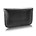 BoxWave Case Compatible with Unihertz Titan 2 - Elite Leather Messenger Pouch, Synthetic Leather Cover Case Envelope Design - Jet Black