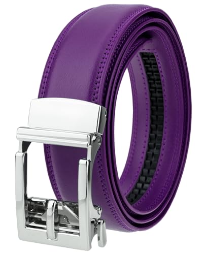 Gelante Ratchet Belt for Men, Mens Belts Leather 1.3'' Adjustable Trim to Fit Dress Belt