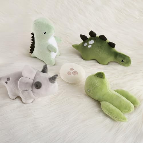 image for PIIKAGO Dinosaur Crib Mobile – Grey and Green Dino Baby Crib Mobile 
