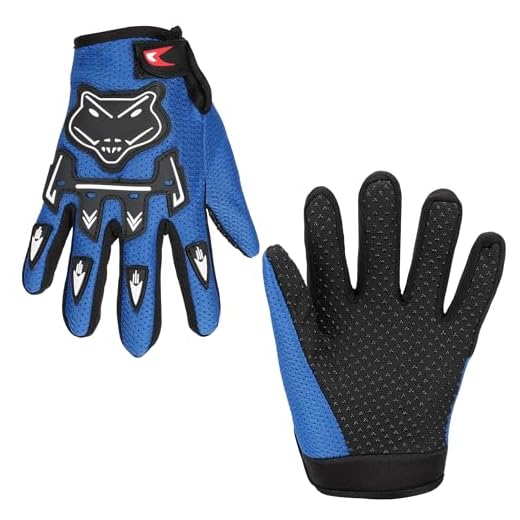 TOKCKYBL Kids Dirt Bike Gloves - Youth Motorcycle Gloves for Boys & Girls, Breathable Non-Slip Riding Full Finger Children Glove for BMX, Mountain Bike, ATV, Cycling & Outdoor Sports