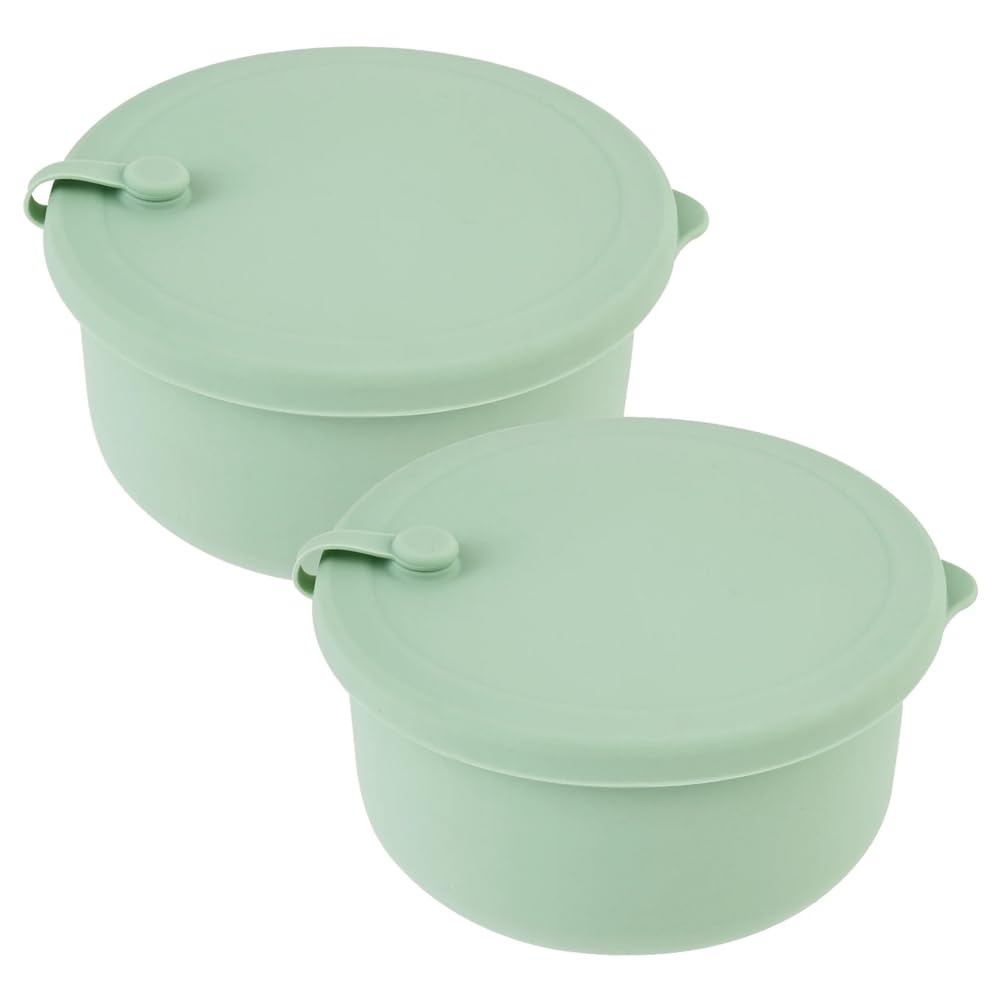 CTRLZS 2 Pack Pizza Ball Box Versatile Pizza Dough Proofing Box Heat Silicone Dough Box Pizza Dough Box Soft Fermentation Box A