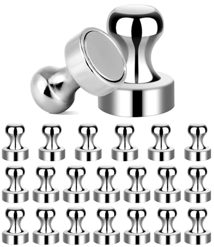TIDEVAN 20 Piezas Imanes Potentes,Imanes Neodimio Potentes 12X16mm Imanes Pizarra Magnetica Nevera,Imanes Pequeños,Iman Nevera para Cocina Tablero Clavado Tablón de Anuncios Magnetico Refrigerador