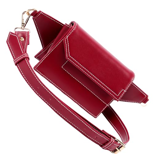 Image of JENN Women's Crossbody Erryn Shoulder Bag and Fanny Pack | Adjustable Strap, Lightweight Sling Purse with Zipper Pockets | Compact Everyday Handbag for Travel and Casual Use