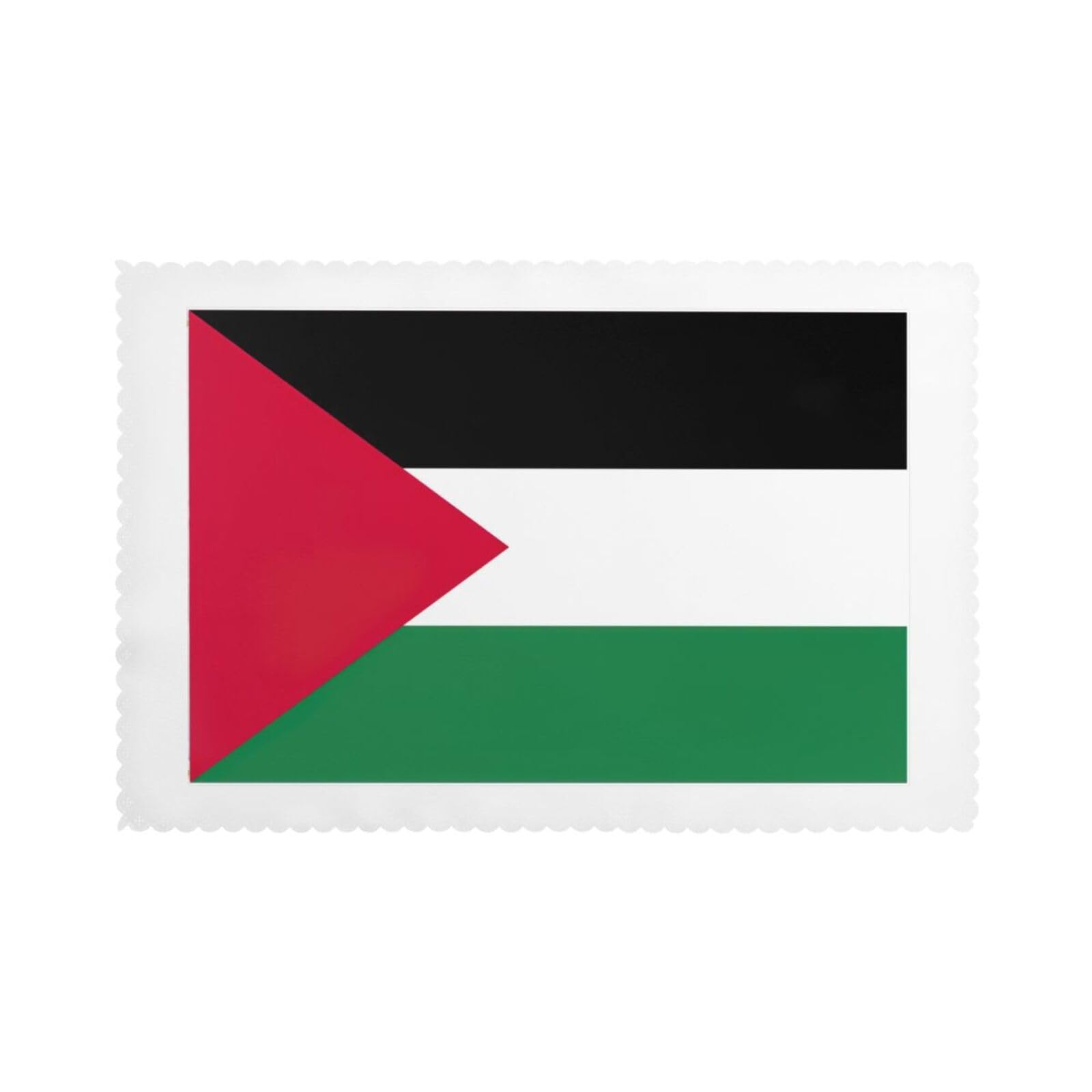 Palestine flag Print Placemats for Dining Table Set of 6 12x18 Inch Table Mats for Party Kitchen Dining.