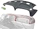 Grey Molded Plastic Dash Pad Cover Overlay Fits 98-02 Dodge Ram Trucks
