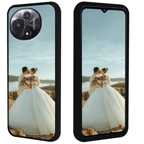 FortiCase Personalized Custom Phone Case for TCL 60,Black Case,Design Your Own Photo Image,Text Phone Case,for TCL 60 Case -H8