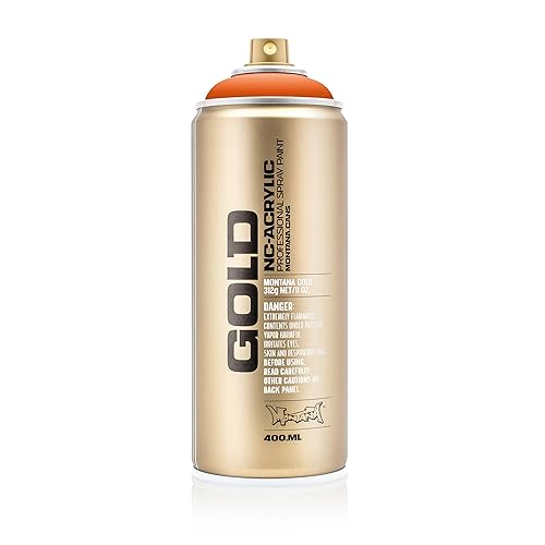 Montana Cans Montana GOLD 400 ml Color, Shock Orange Spray Paint (MXG-S2010)