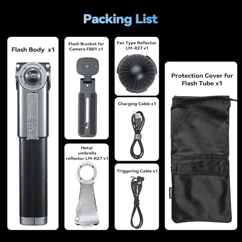 Godox Lux Master Retro TTL HSS Camera Flash,Touch Screen,Wireless Sync, Built in Battery,2.4G Wireless X System Compatible with Sony/Nikon/Canon/Fuji/Leica/Sigma/Panasonic by GODOX - Image 9