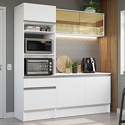 Madesa Cocina Compacta 180cm Diamante 86 - Blanco