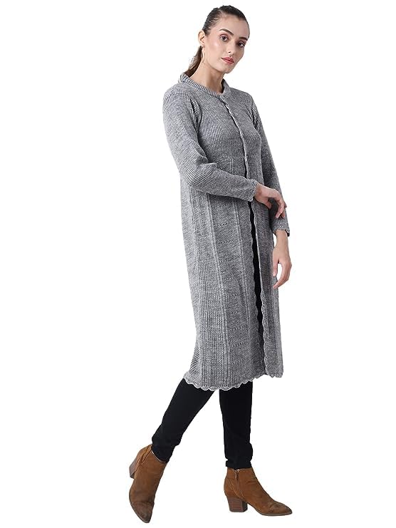 Image of Matelco Women's Wool Round Neck Cardigan