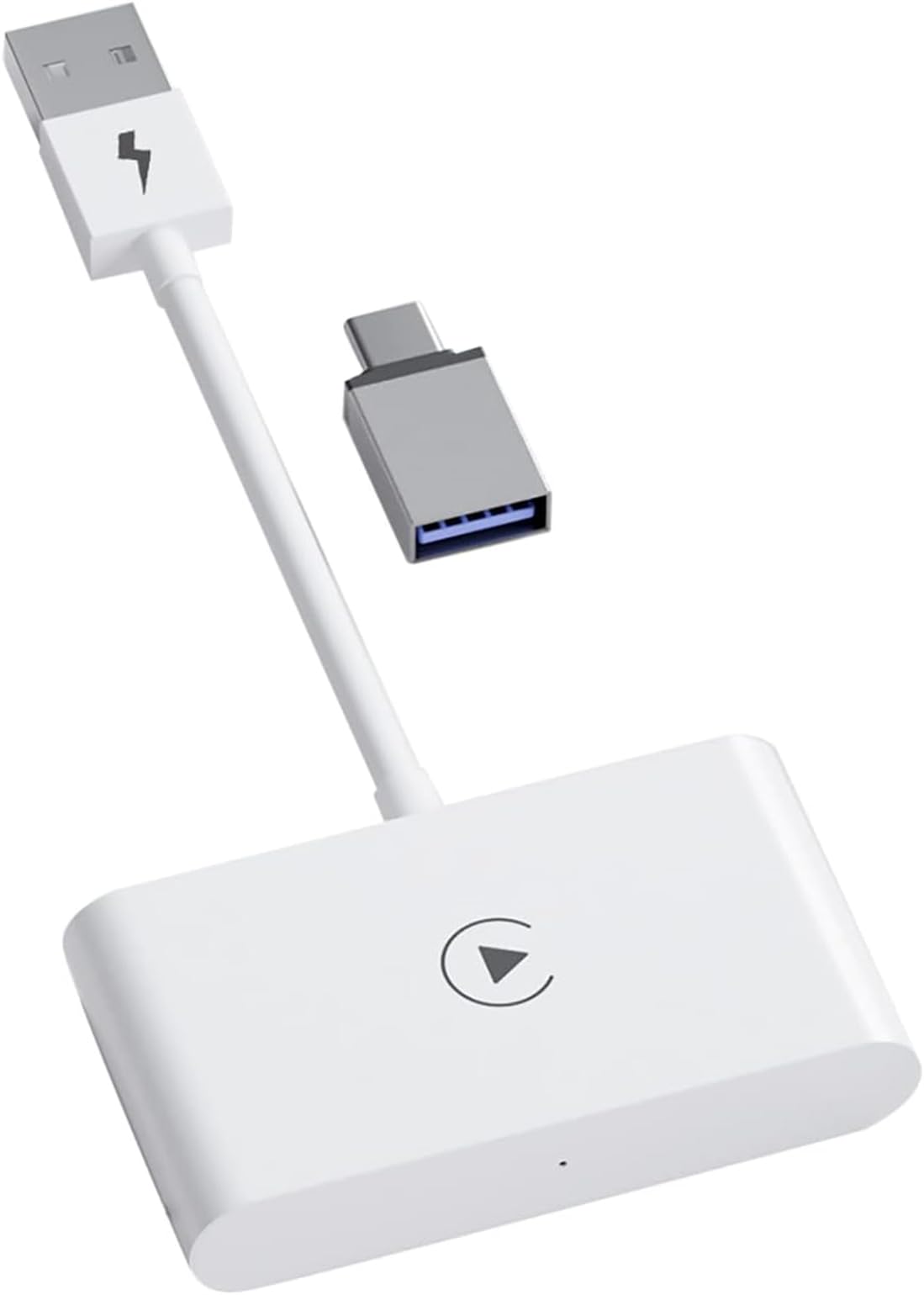 KWSLIN Carplay Wireless Adapter for iPhone, Carplay Dongle for Oem Wired Carplay Cars, Convert Wired to Wireless Carplay, Plug and Play, Support iPhone 6 and IOS 10 and Above, Style B