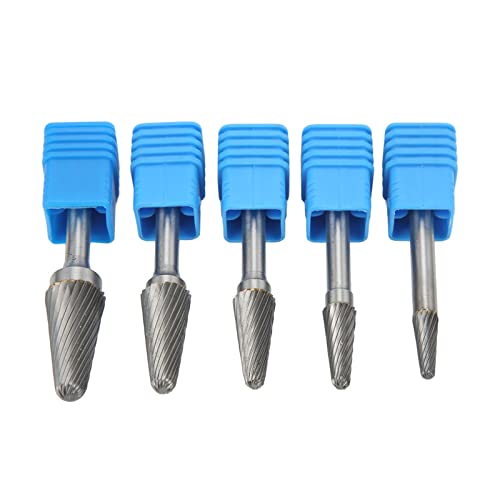 Set de Fresas de Carburo con Corte Simple, 5 Piezas, Mango 6 mm miniatura 5