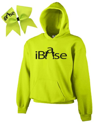 Chosen Bows Neon Yellow iBase Cheer ComBow, Black Print, Youth Large