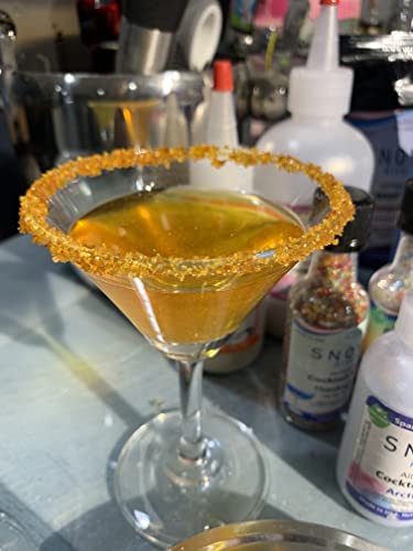 Snowy River Orange Cocktail Rimmer - Kosher Certified Natural Orange Colored Cocktail Sugar (4Oz) #TOP3