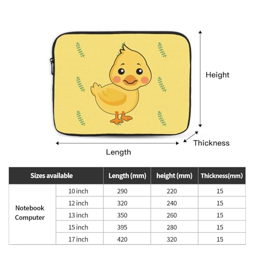 Cartoon Duck Laptop Sleeve Case 17 Inch Suitable For Notebook Computer Tablet Traveling Carrying Simple Case4