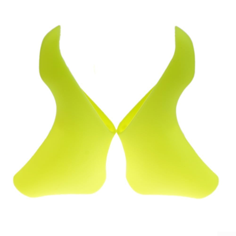 TDCuizent Bicycle Brake Lever Hoods Silicone Non-Slip Gear Shift Cover Compatible with ST-5600 ST-5601 ST-6600 Handlebar Grip Replacement for Road Bike Cycling Components Weather Resistant(Yellow) — image 1