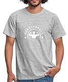 Gerüstbauer und stolz! Gerüstbauer Männer T-Shirt, S, Grau meliert
