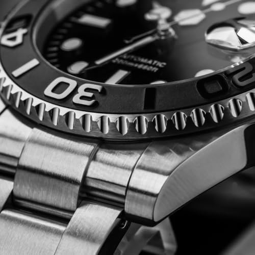 San Martin Men Watch SN0017FW, 40 mm 20 Bar Diver Watch ST2130 Automatic Mechanical Luxury Diving Waterproof Wrist Watch - 4