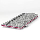 Stilbag Filztasche ‚FINN‘ für Apple iPhone 6 – Farbe: hellgrau/pink - 4