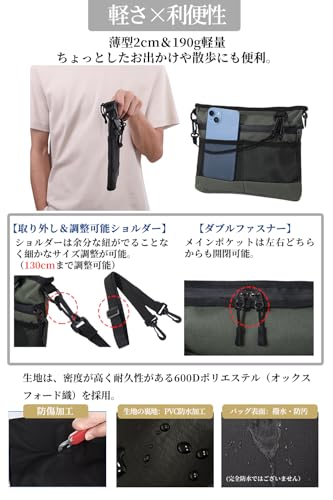 CARRY ALL BEFORE ONE 多機能 サコッシュ ショルダーバッグ の商品画像 5