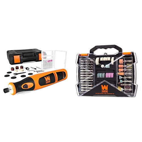 WEN Lithium-Ion Rotary Tool Bundle with Accessories (23072 + 230151A)