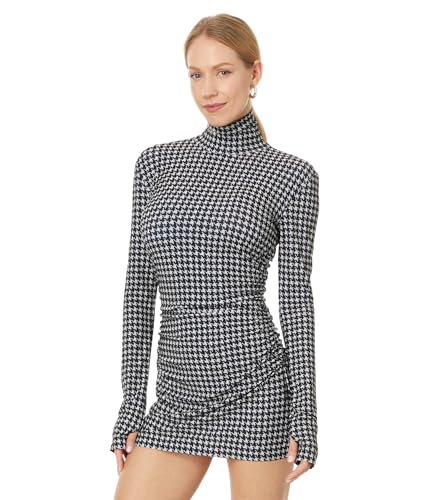 Image of Norma Kamali Long Sleeve Turtleneck Pickleball Dress